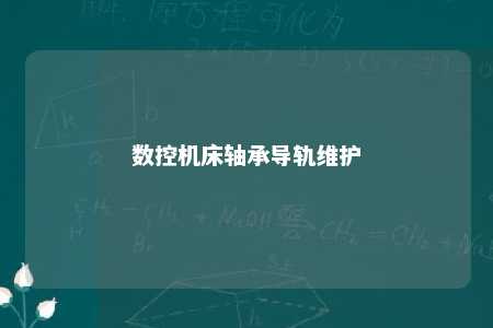 数控机床轴承导轨维护 